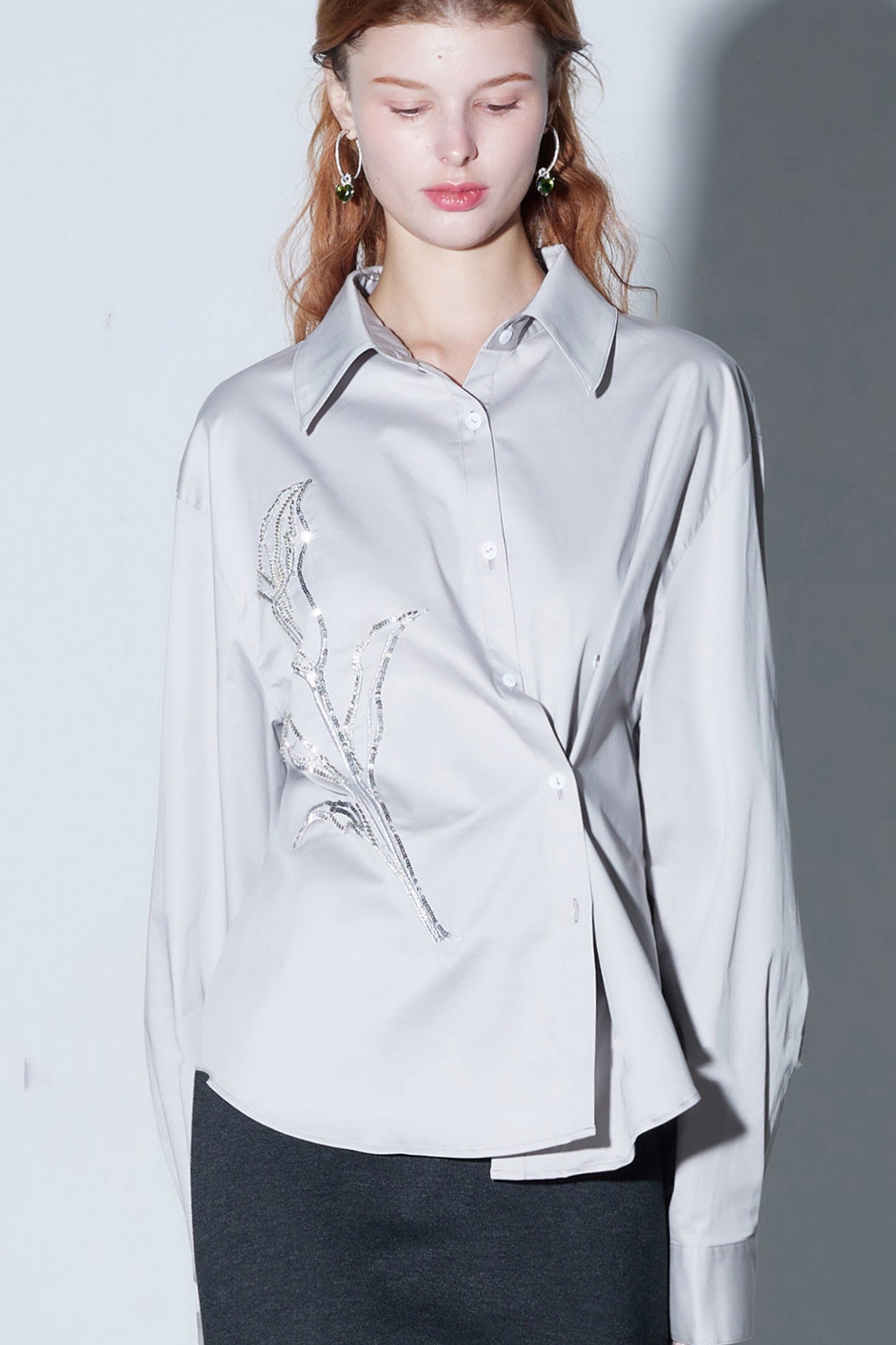 Sophisticated Hand-Embroidered Shirt