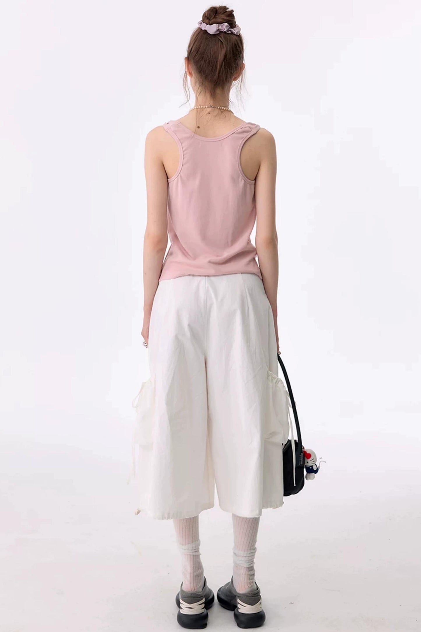 Retro Atmosphere Swing-Neck Camisole