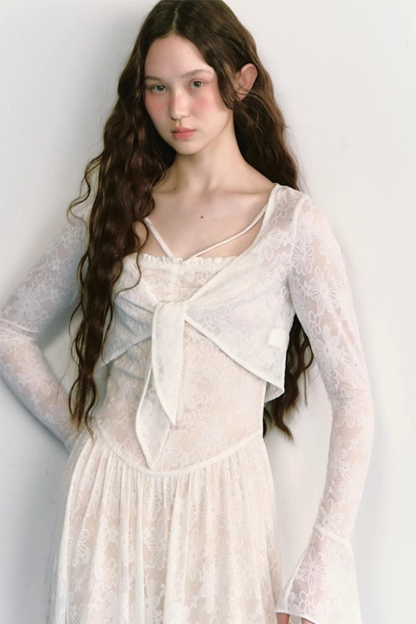 Lace Jacquard Dress Set-Up