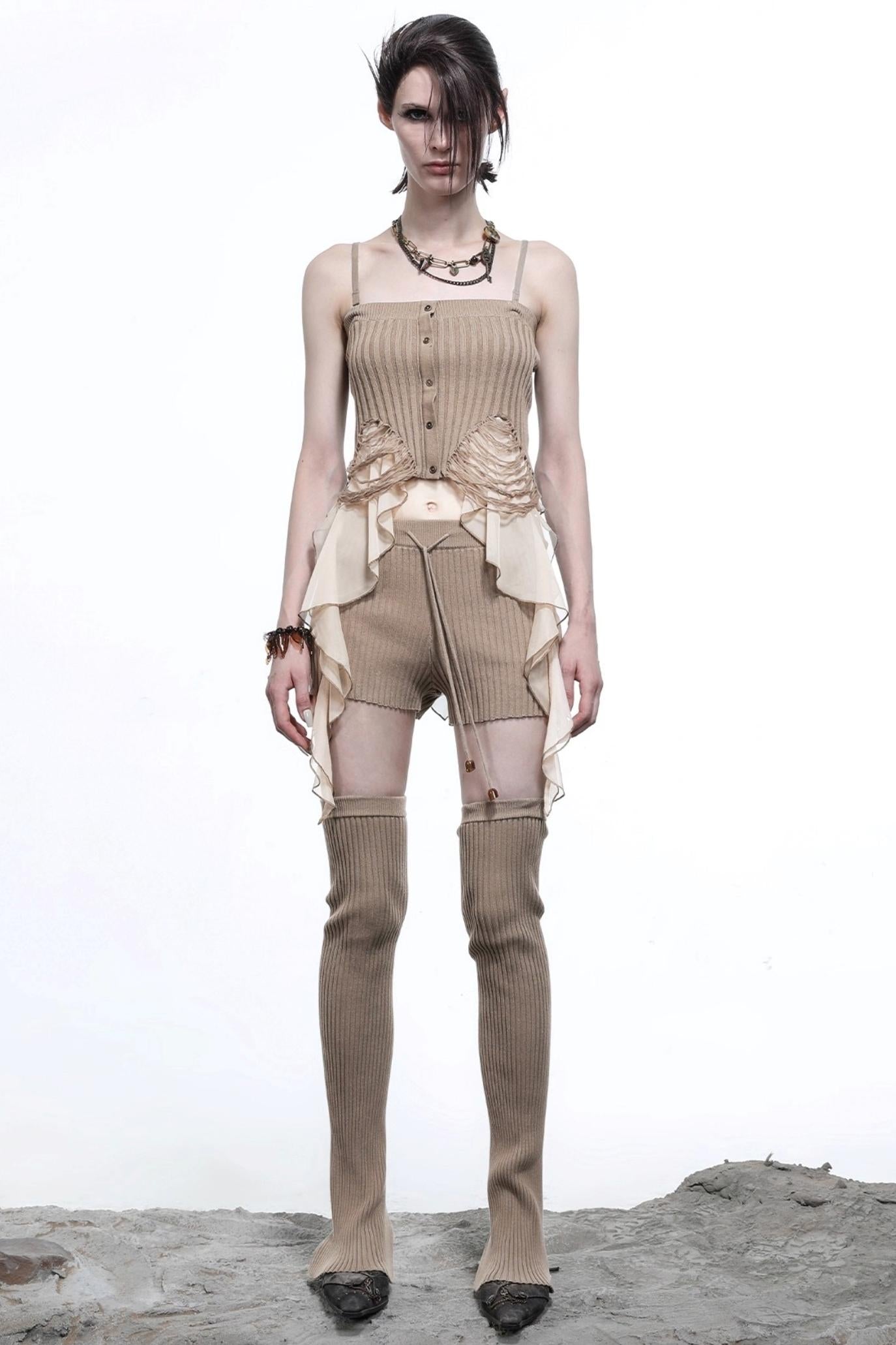 Wasteland Patchwork Knit Camisole