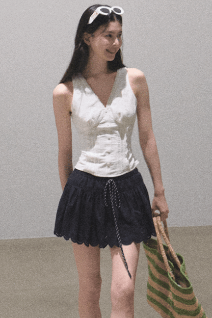 Lime Delight Bohemian Peplum Skirt