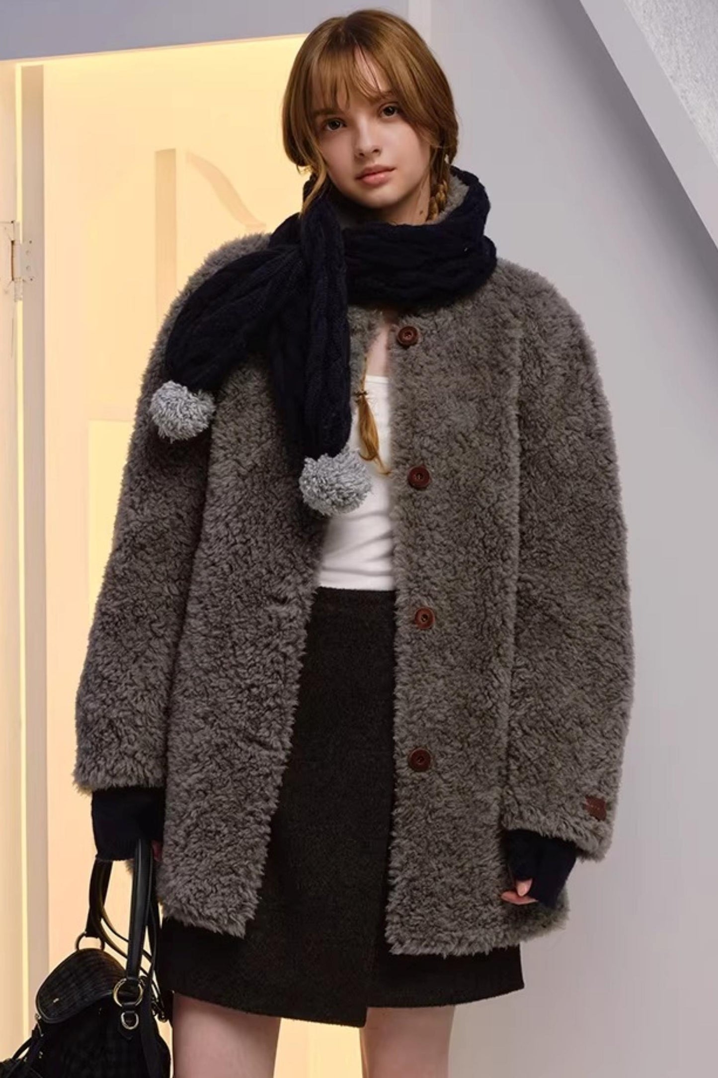 Dual-Tone Merino Wool Scarf