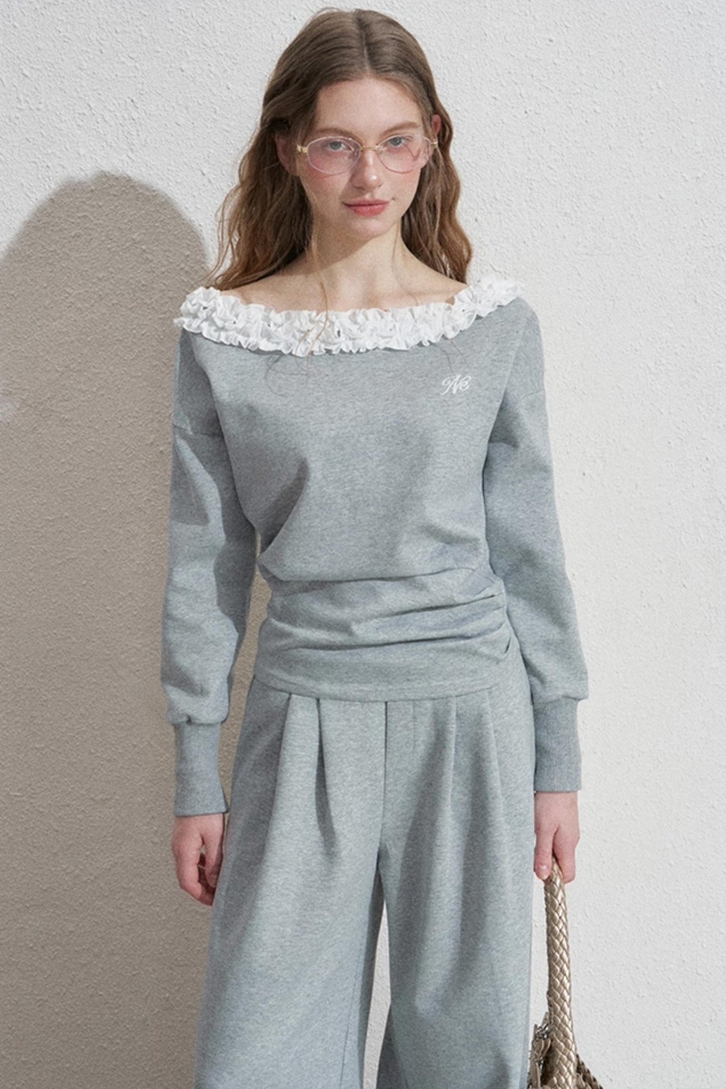 Empire Lace Top Two-Piece Set-Up