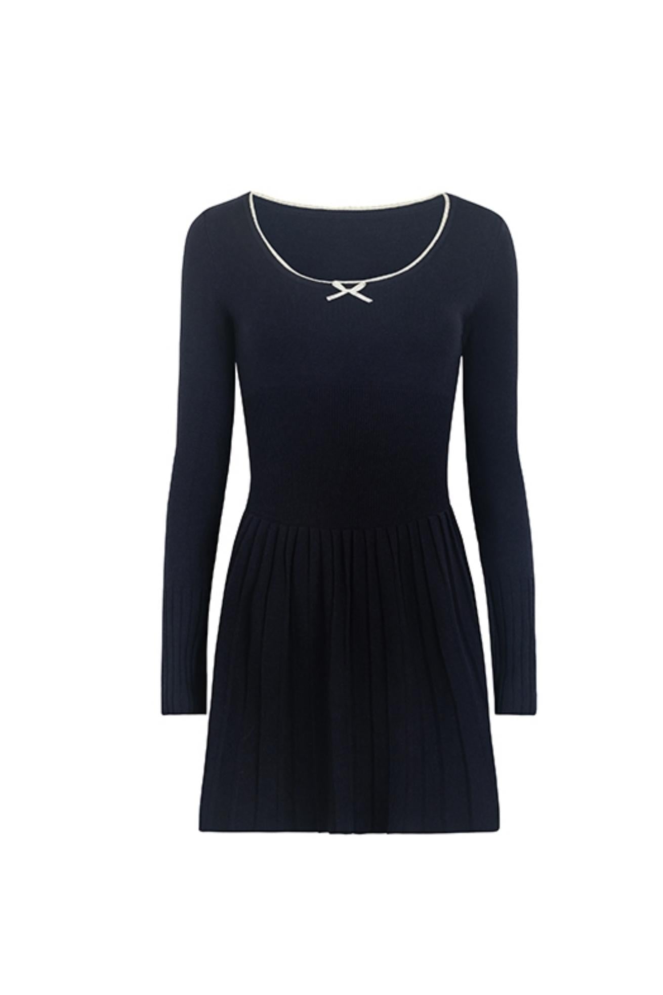 Square Neck Slim Knit Dress