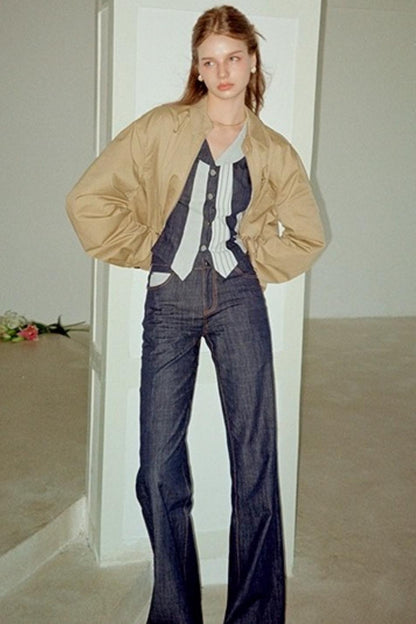 Rose Embroidery Loose Jacket