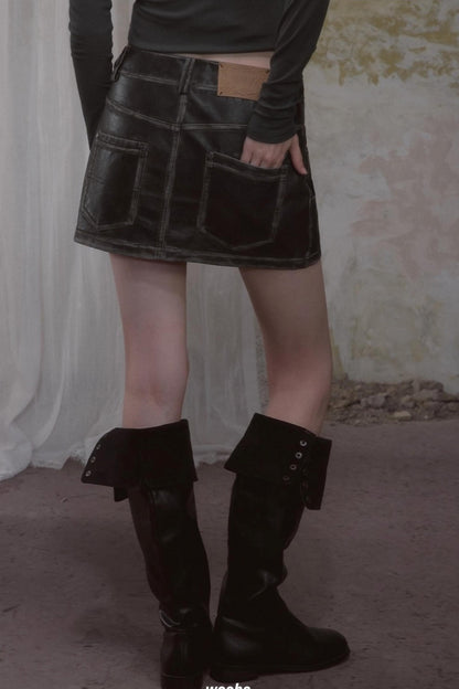 Retro Trendy Cool Short Skirt