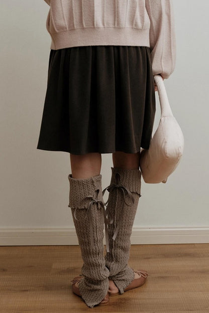 Chenille Lace-Up Sock Covers