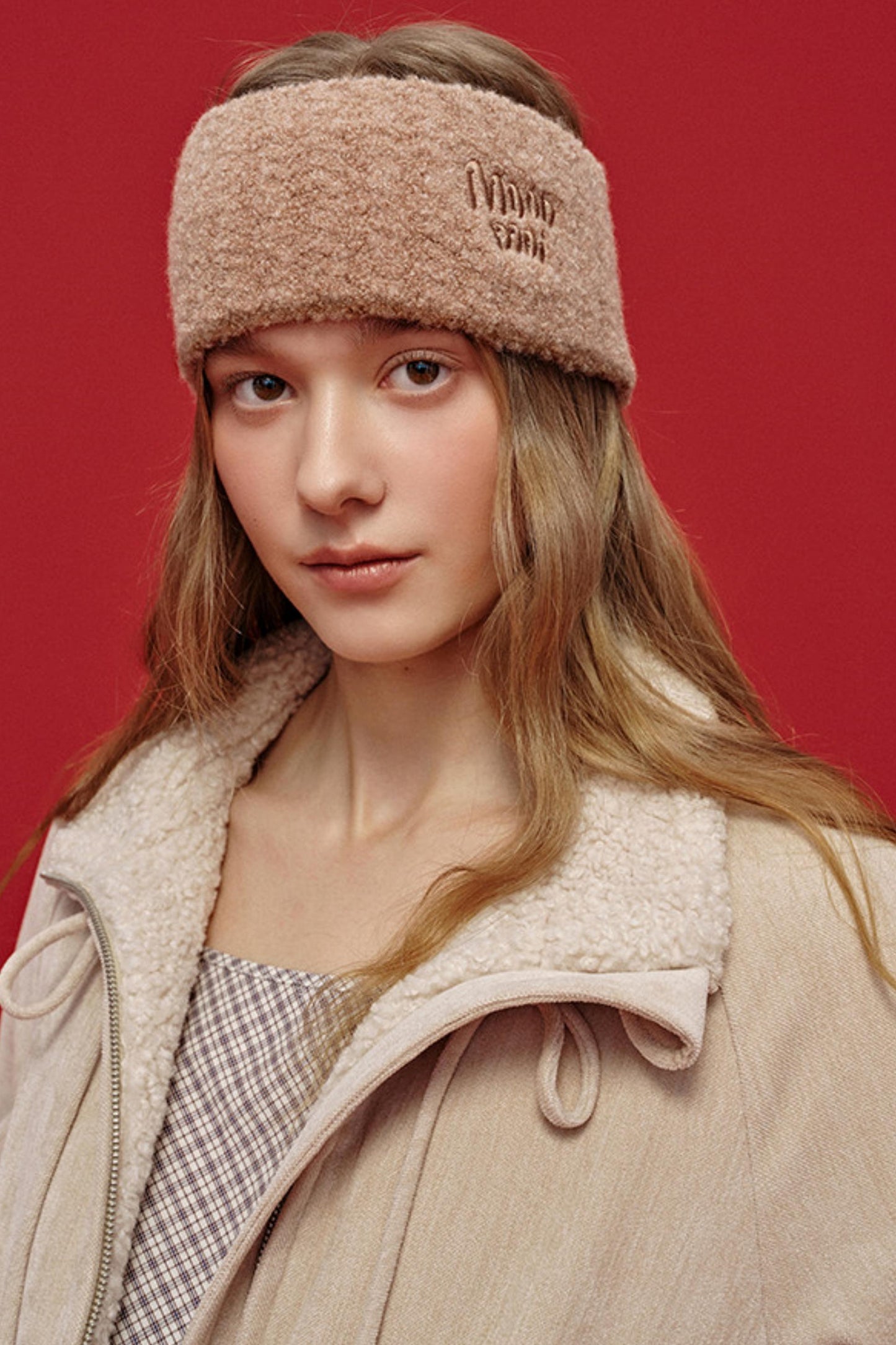 Letter Jacquard Wool Headband