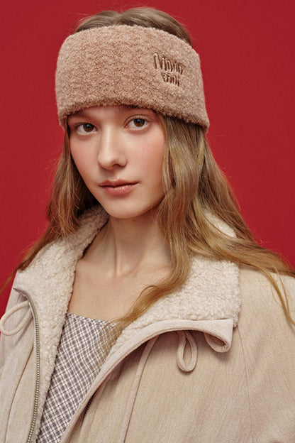 Letter Jacquard Wool Headband