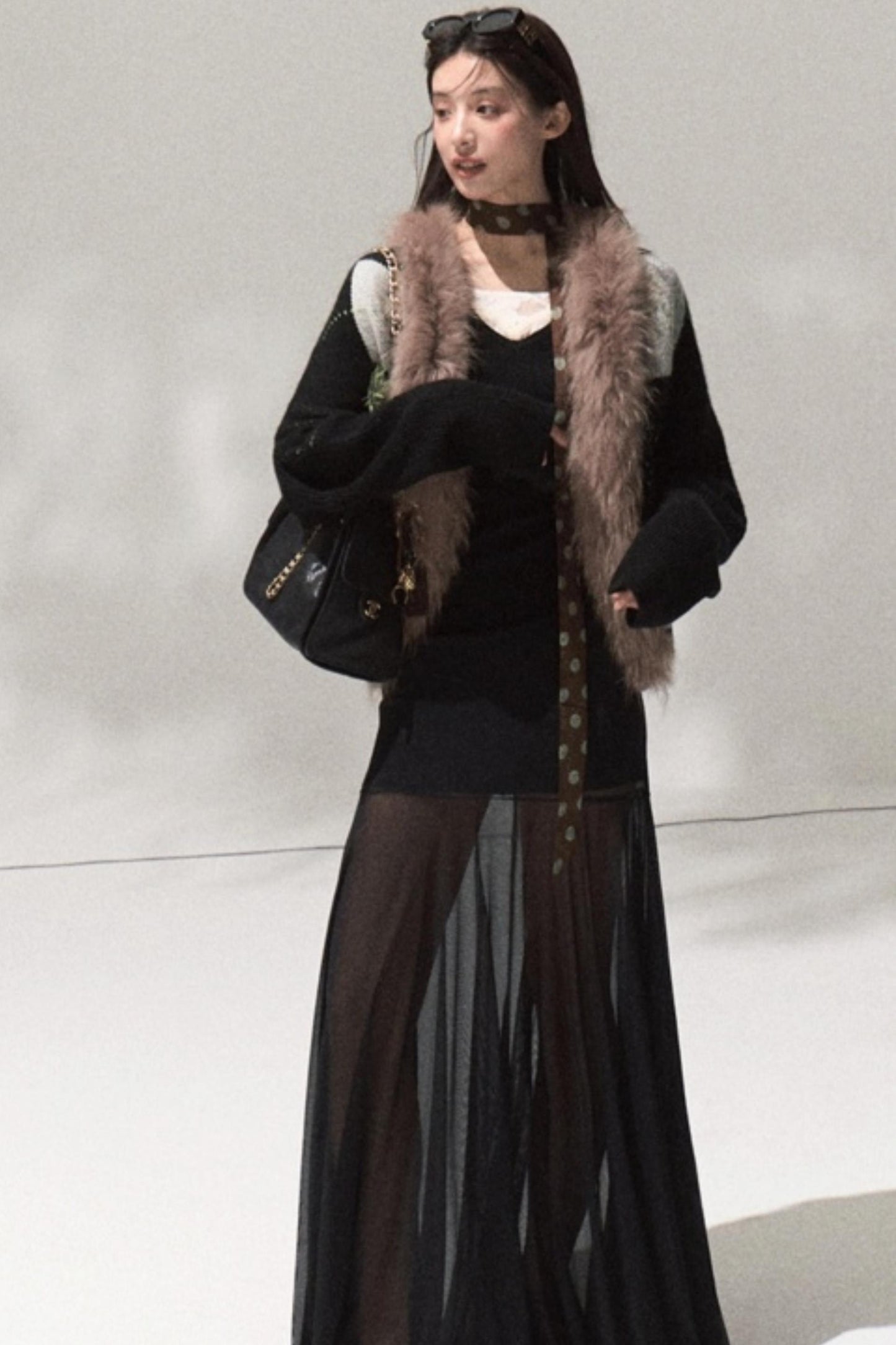 V-Neck Slim Casual Knit Sweater