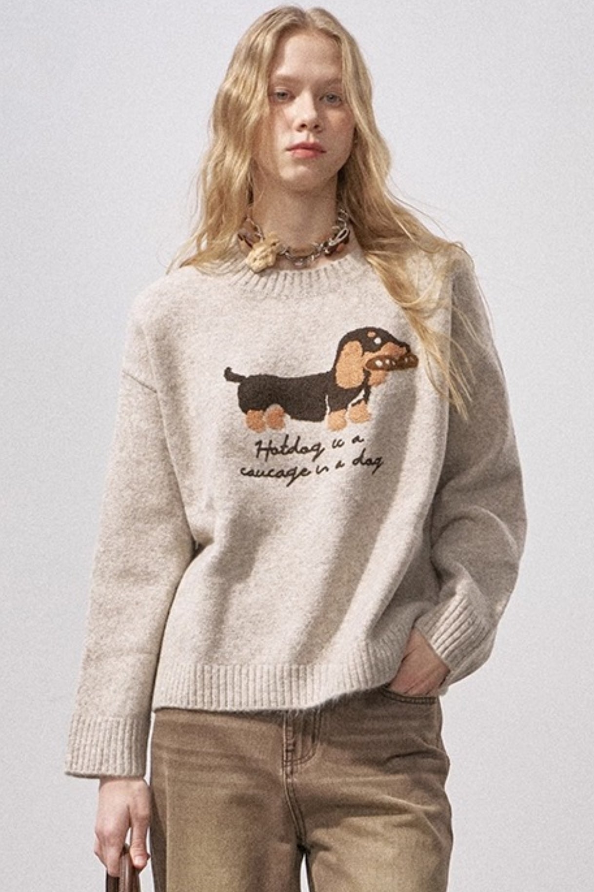 Dachshund Knit Sweater