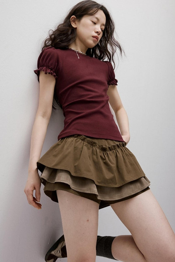 Cleanfit Puff Sleeve T-Shirt