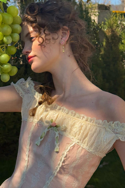 Lace One-Shoulder Dress