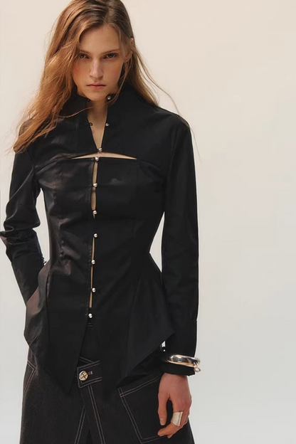 Night Wave Dekonstruierte Bluse