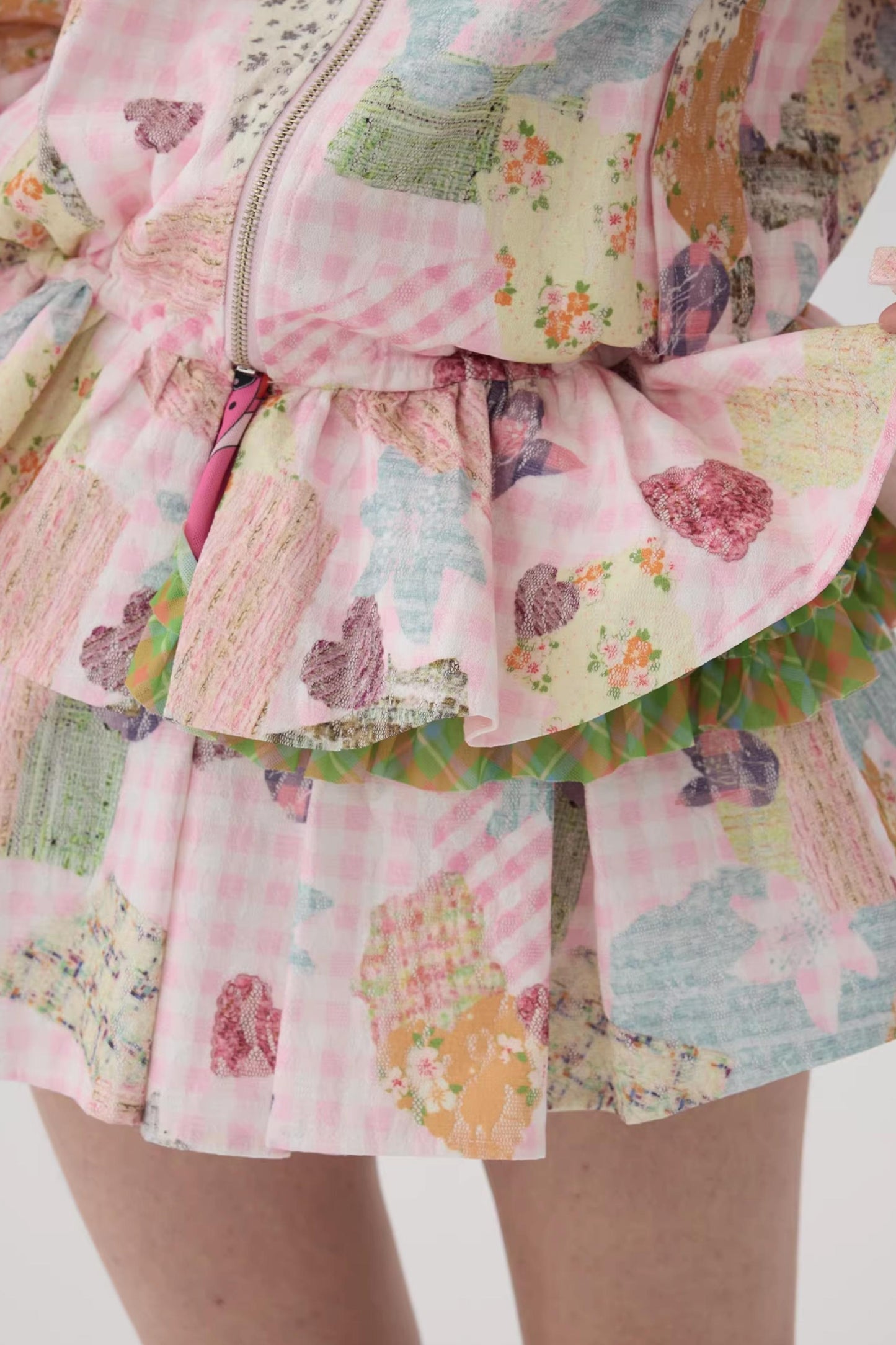 Pink Lace Cardigan Set-Up