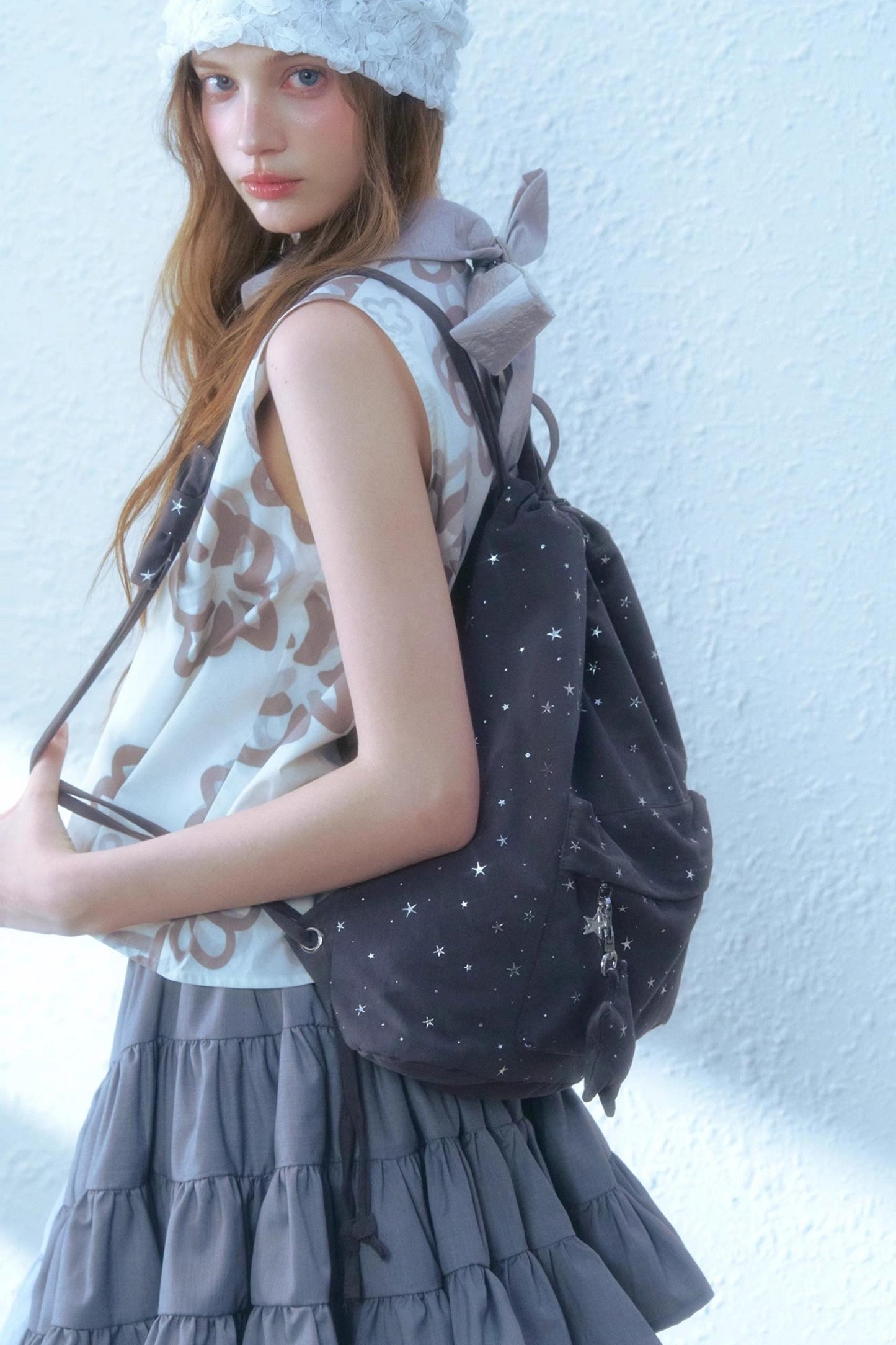 Floral Bow Back Blouse