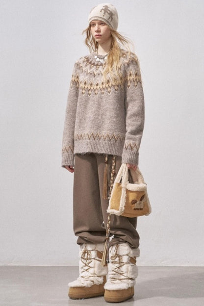 Fair Isle Knit Sweater