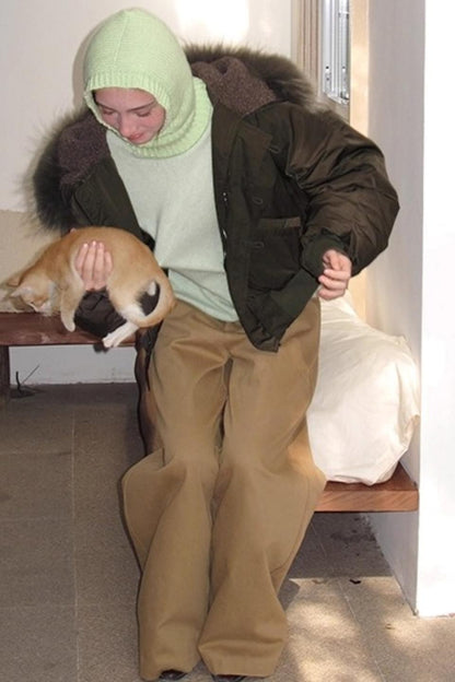 Superfine Wool Mint Sweater