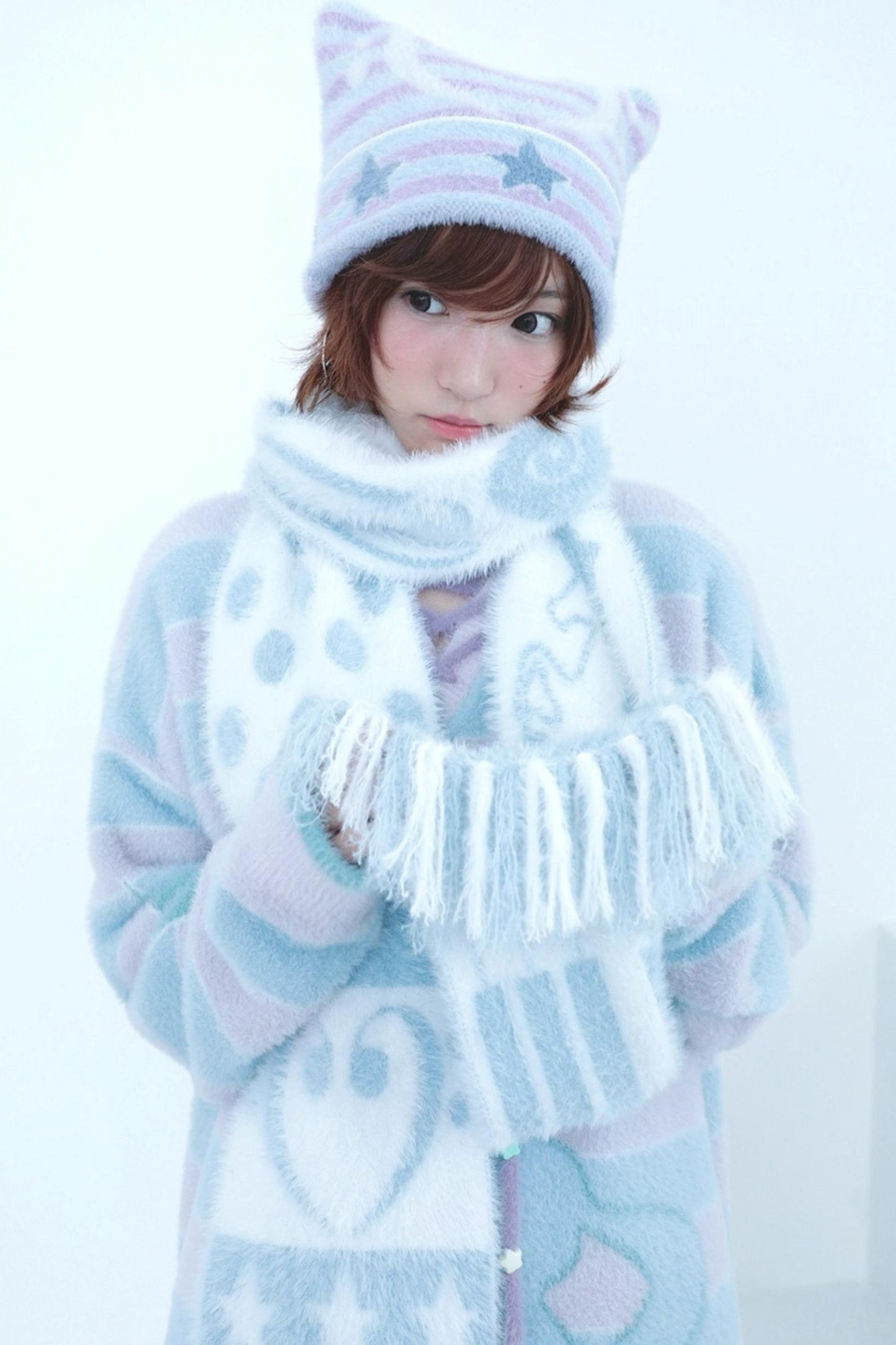 Mink Fringe Reverbial Scarf