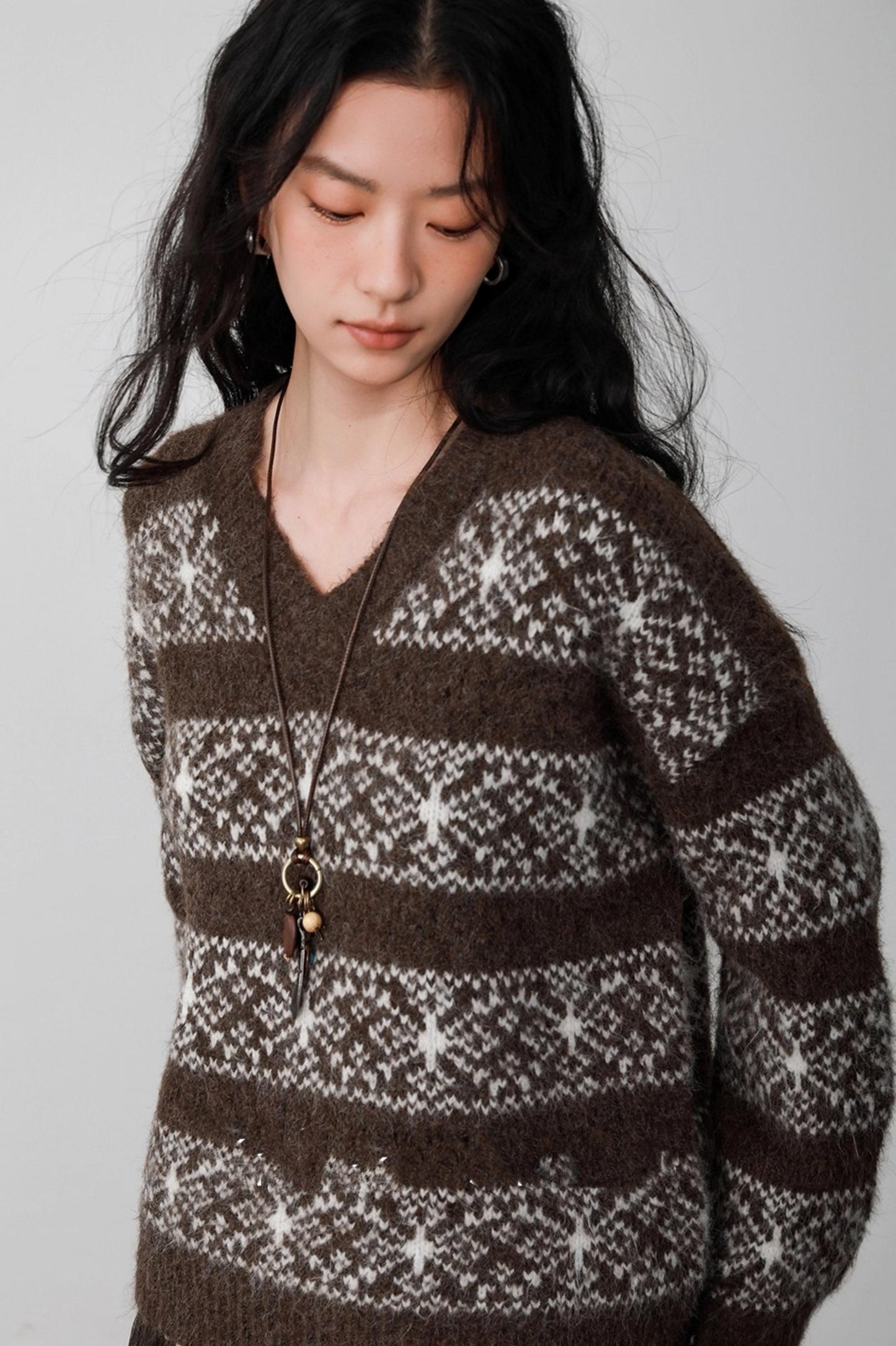 Fair Isle Latte Sweater
