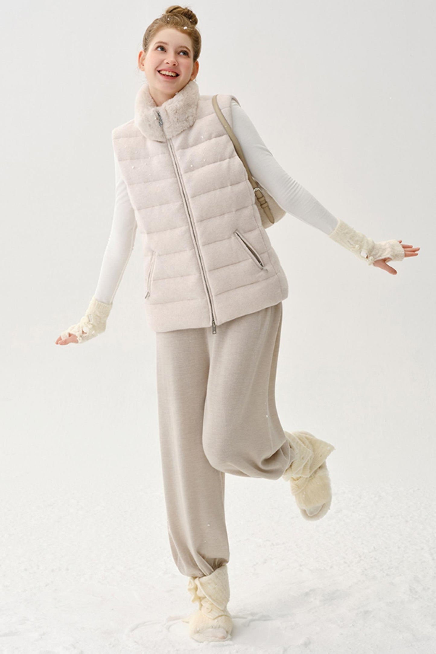 High-End Wool Knit Pants