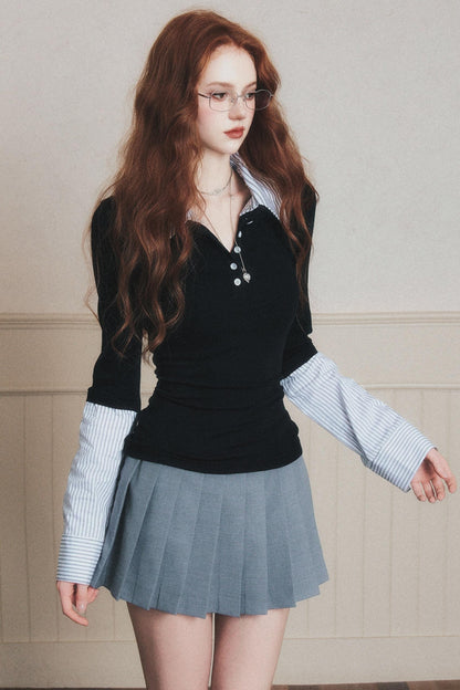 High-Intelligence Patchwork Knitted Sweater