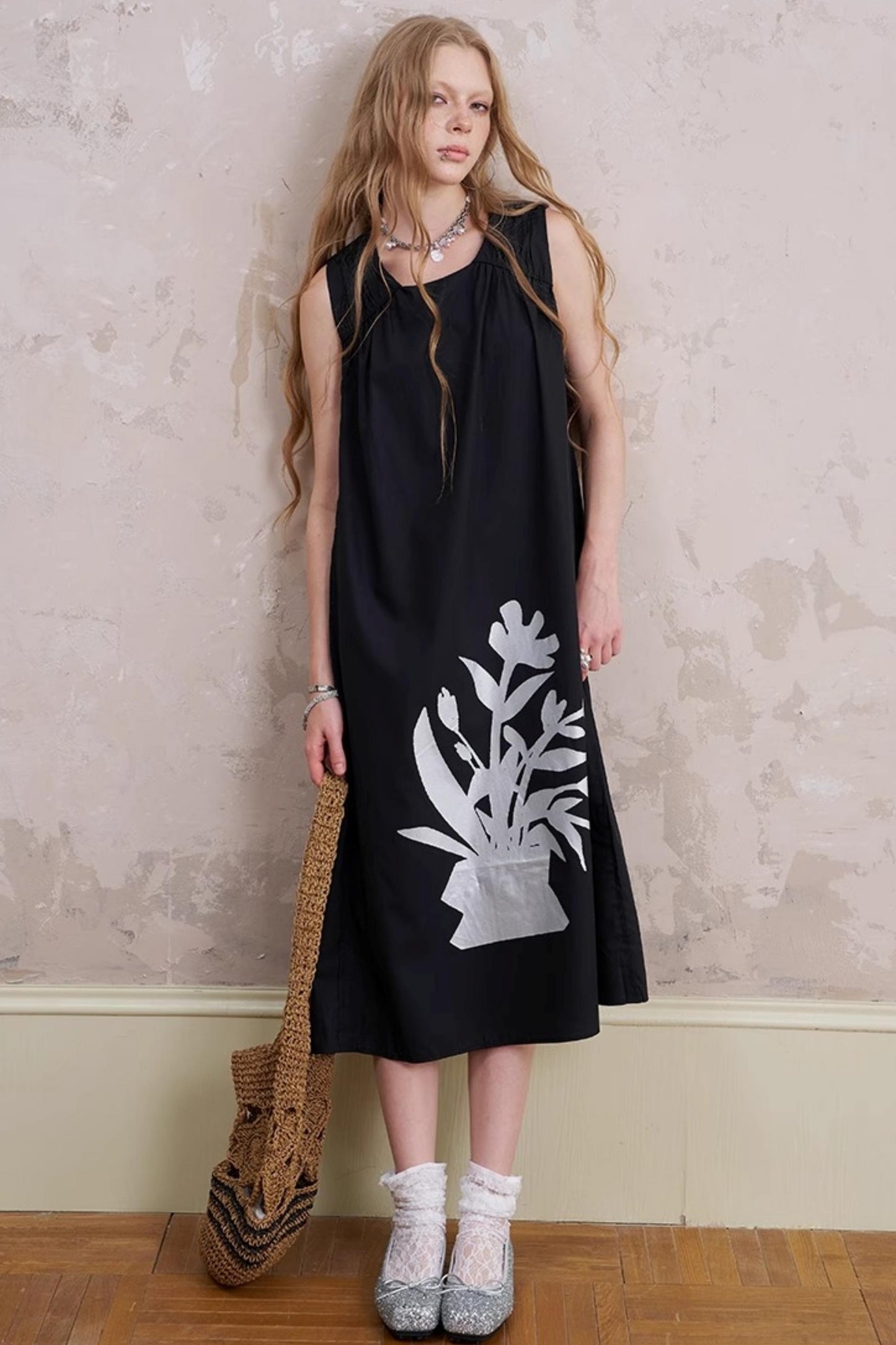 Floral Sleeveless Summer Dress