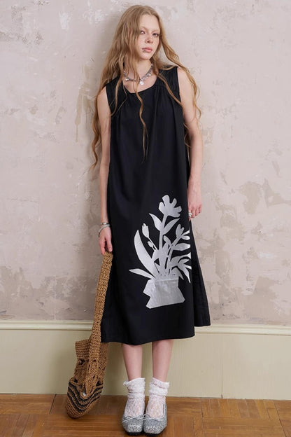 Floral Sleeveless Summer Dress