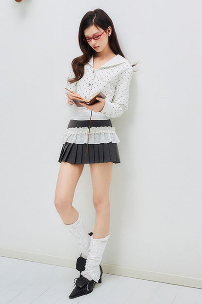 Aligned Pleated Summer Skirt