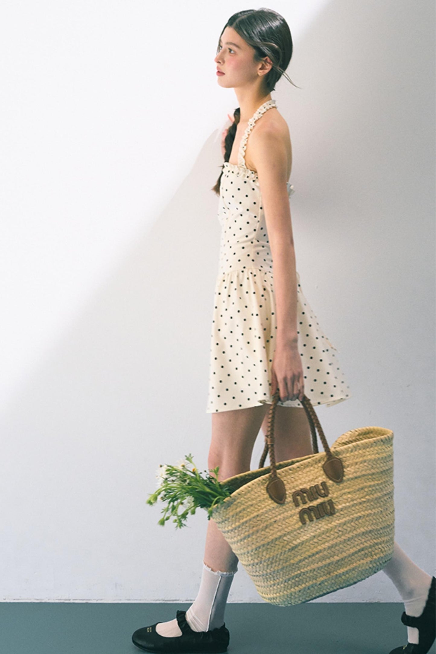 Summer Polka Dot Sheath Dress