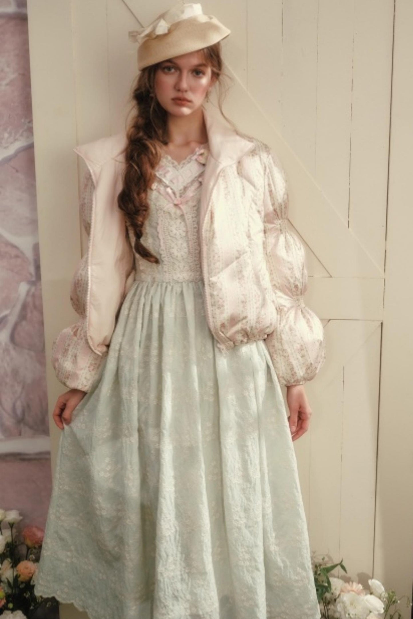 Lace Splicing Pastoral Dress