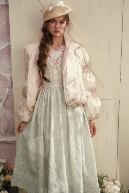 Lace Splicing Pastoral Dress