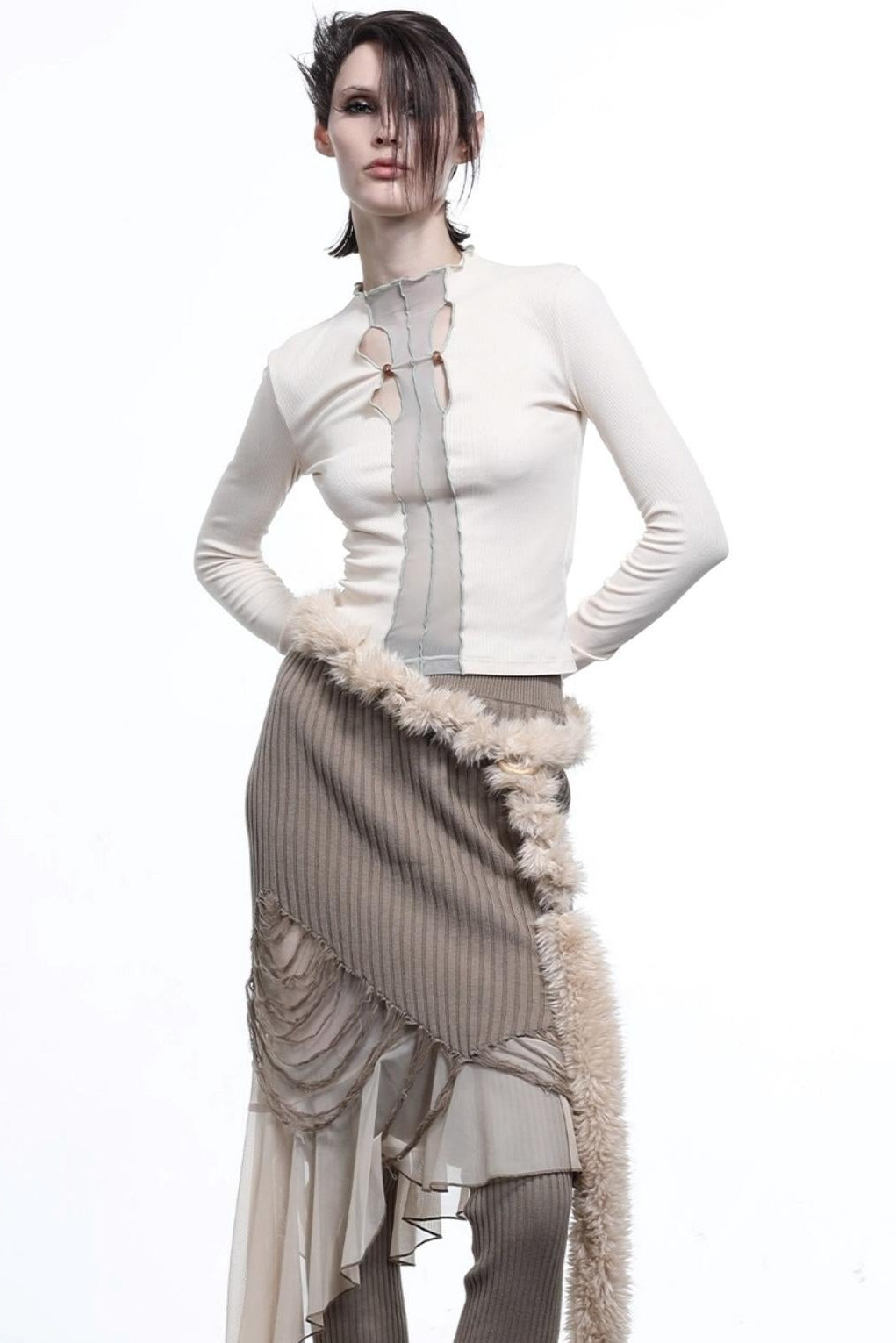 High Stretch Slim-Fit Mesh Top