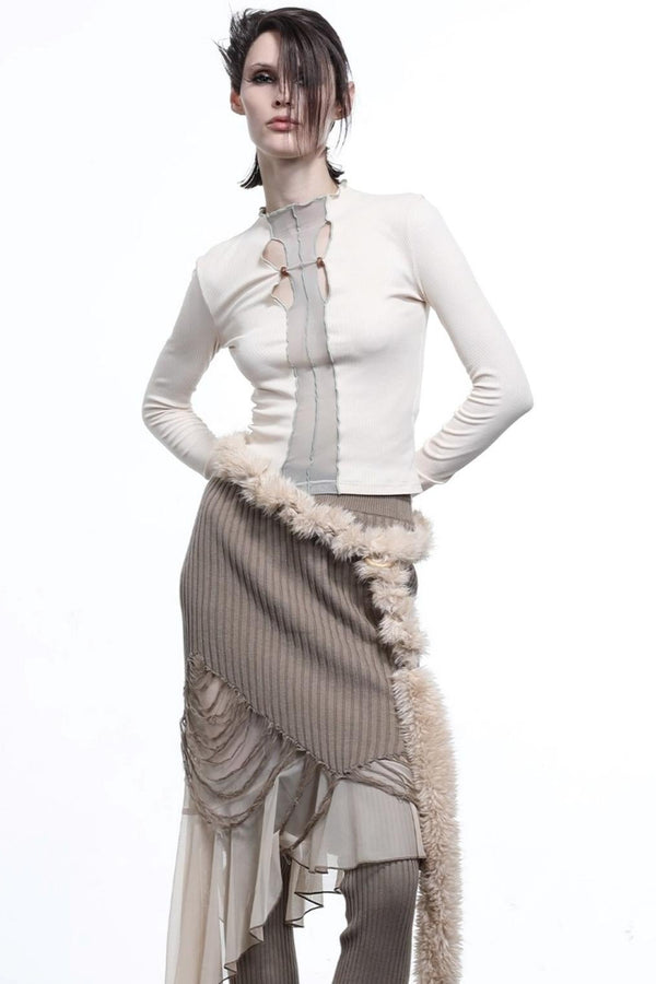 High Stretch Slim-Fit Mesh Top