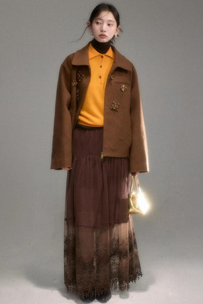 Niche Wool Polo Sweater