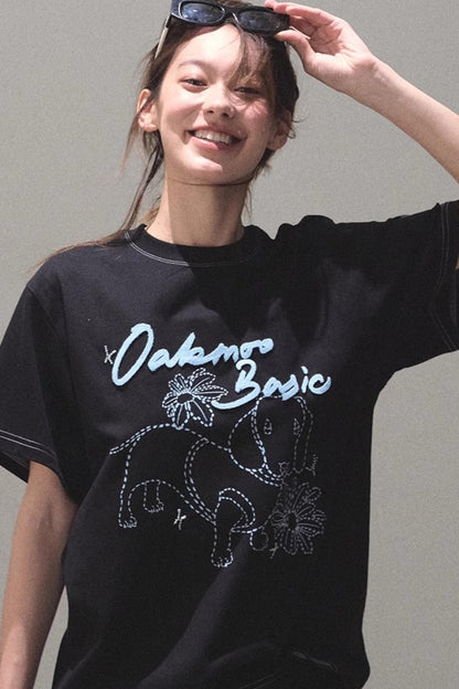 Puppy Cotton Tee & Shorts Set-Up