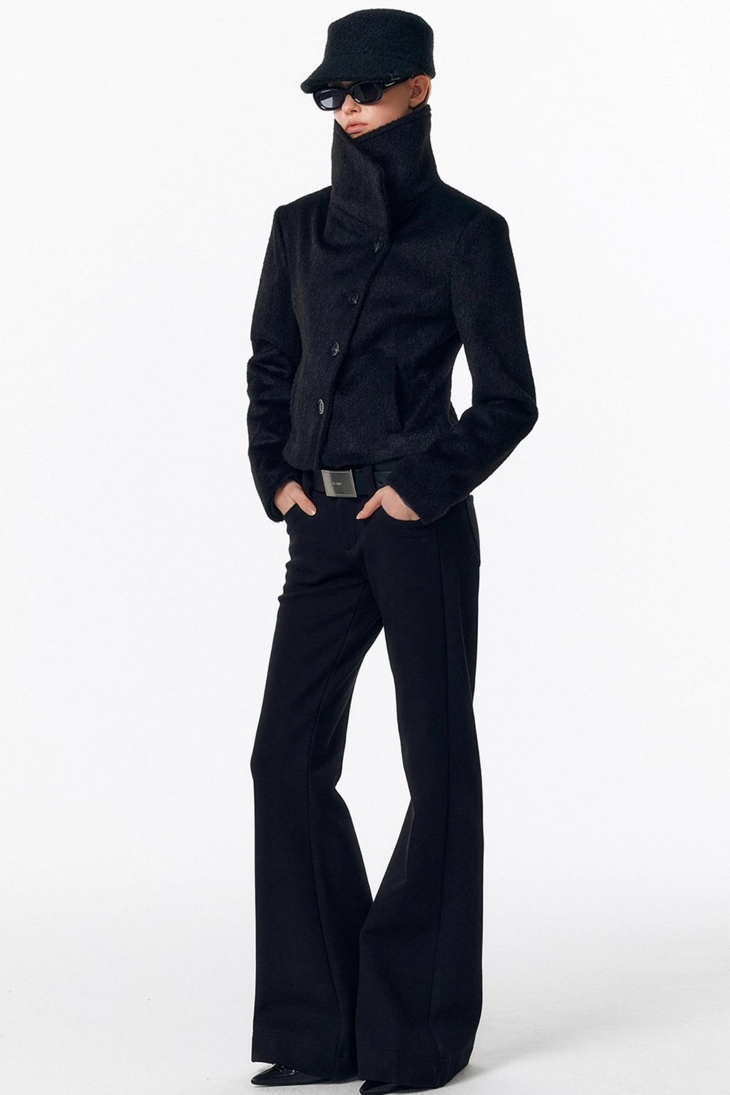 Detachable Fur Wool Coat