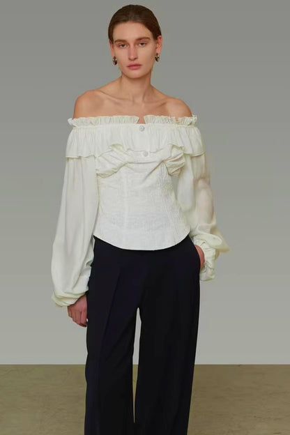 Double-Layer Ruffle Top