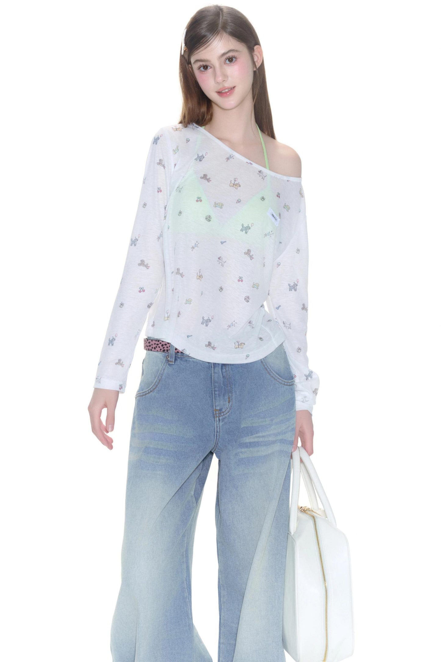 Long Sleeves Smock Top
