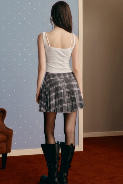 Satin Splicing Slim Vest