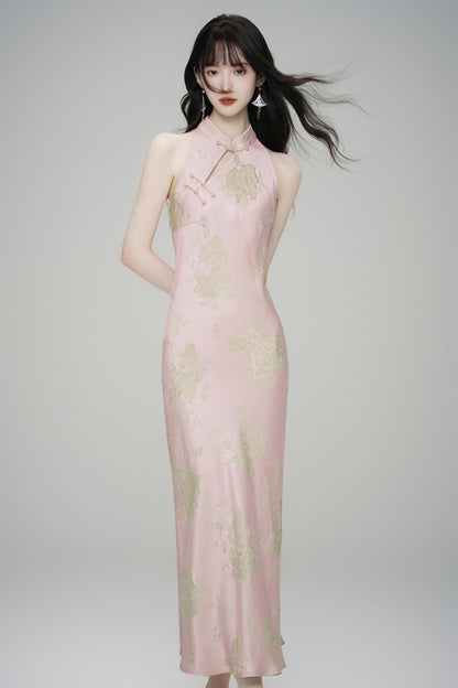 Chic Jacquard Slim Cheongsam Dress
