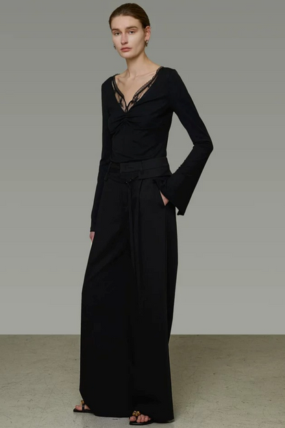 Unspoken Ruched Knit Sweater