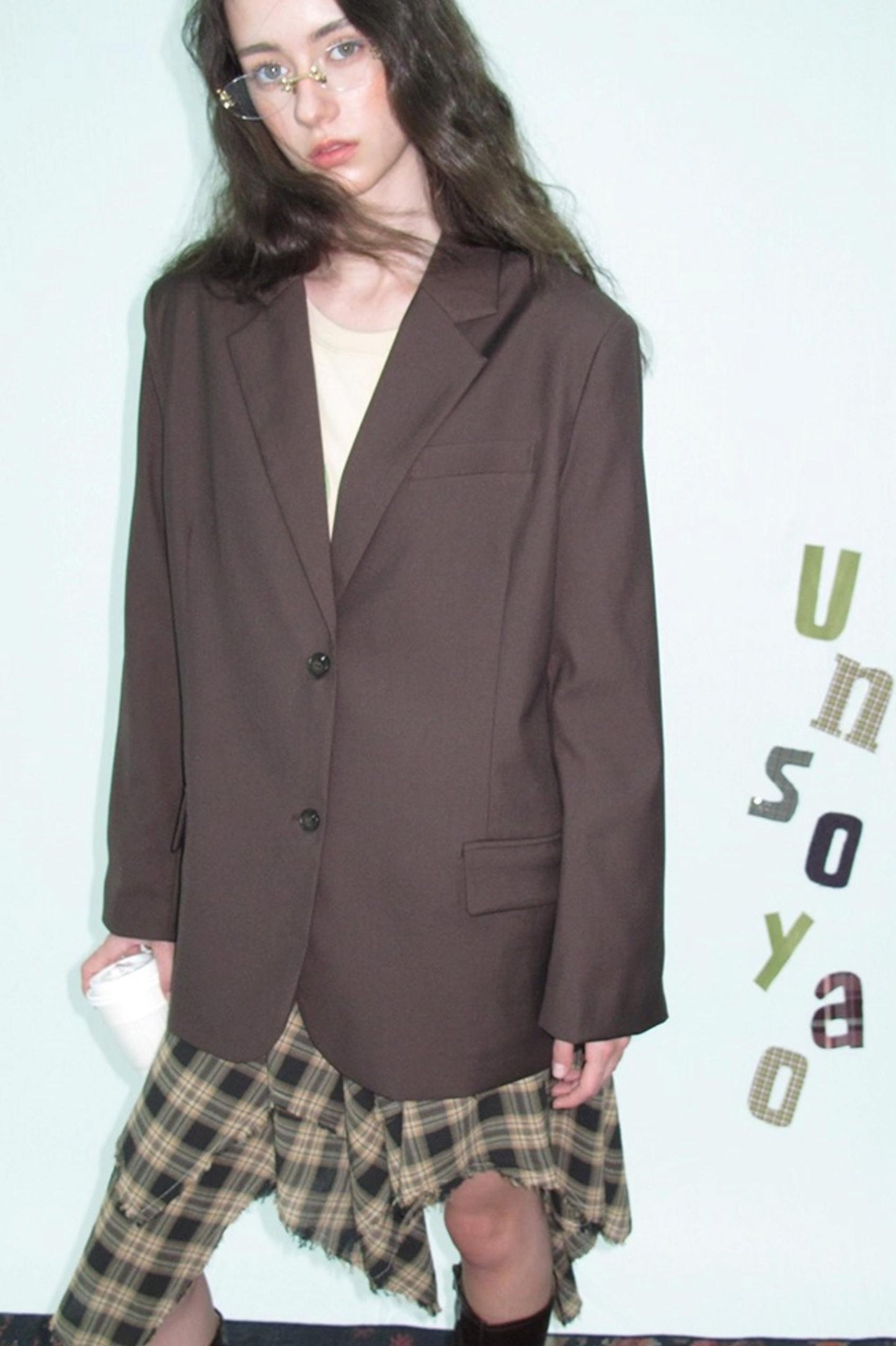 Vintage Autumn Shoulder Pad Blazer