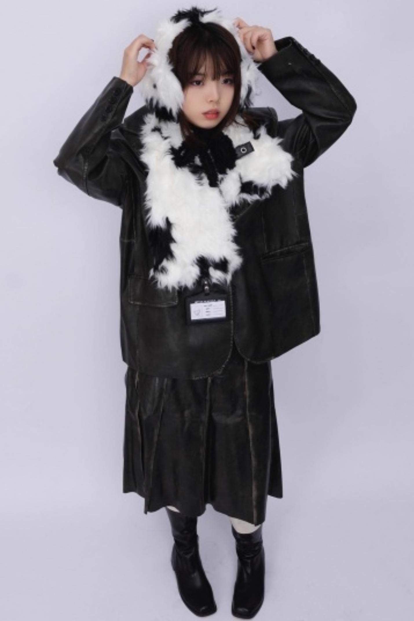 Rebirth Plush Patchwork Scarf