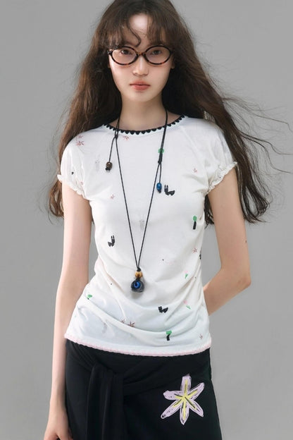 Wilderness Rabbit Crew Neck Top Set-Up