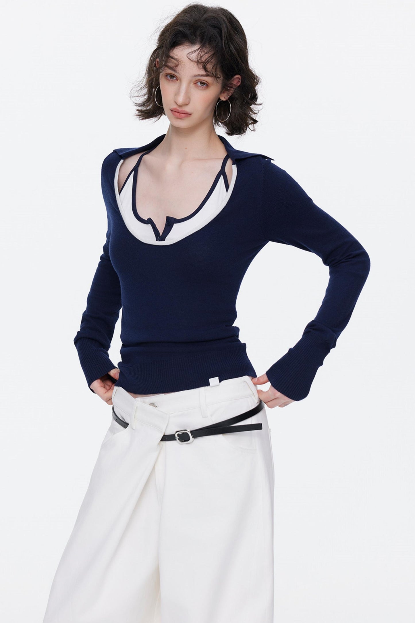 Asymmetrische Taillenjeans
