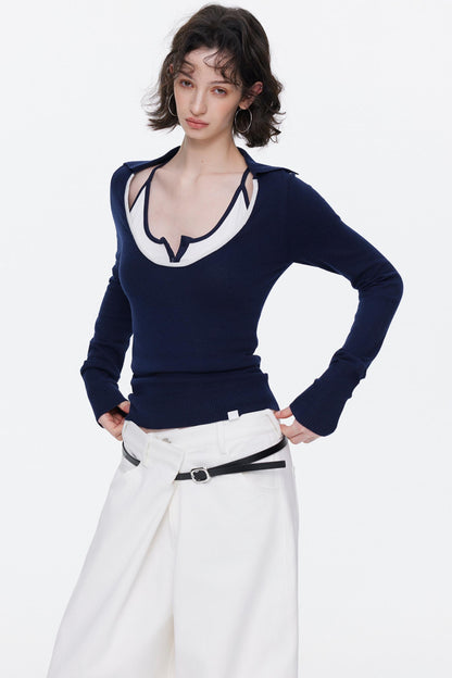 Asymmetrische Taillenjeans