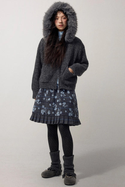 Lake Blue Fleece Knit Top