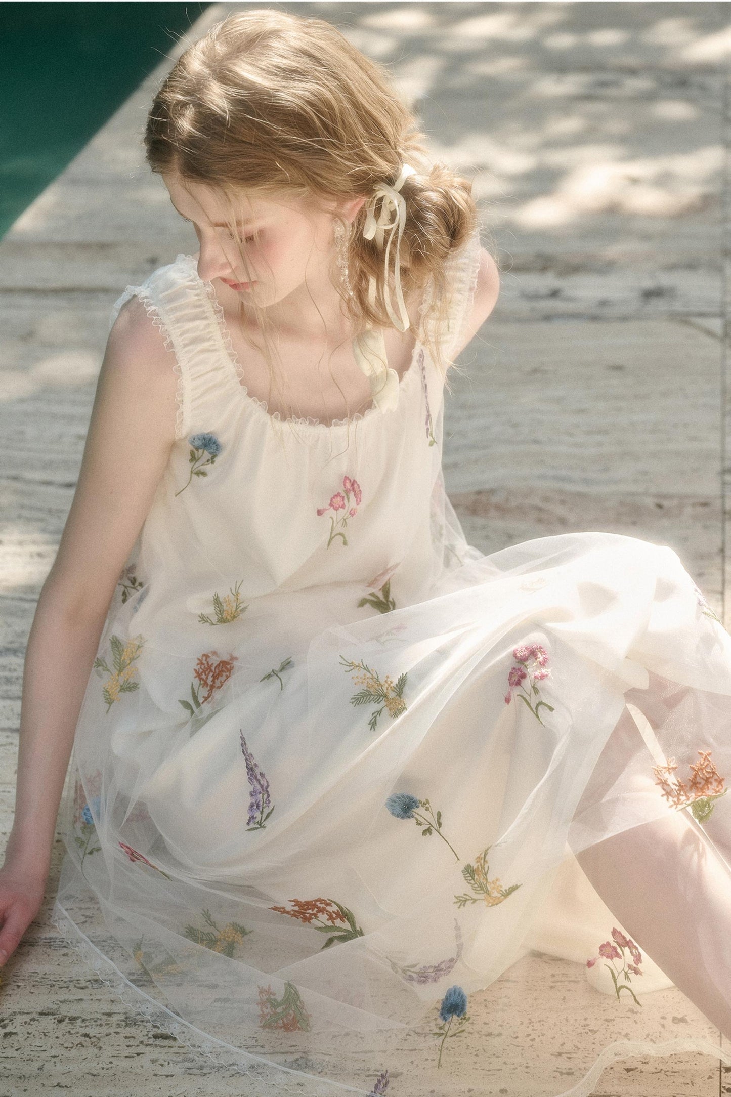 Double Layer Halter Dress