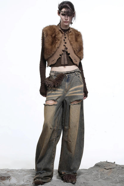 Warm Knitted Wool Vest